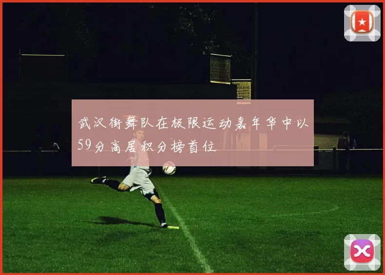 武汉街舞队在极限运动嘉年华中以59分高居积分榜首位