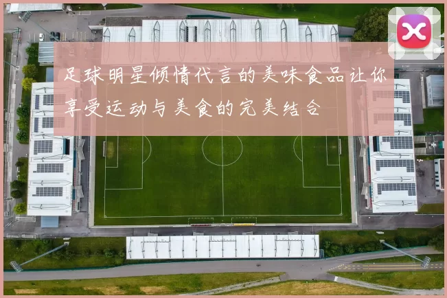 足球明星倾情代言的美味食品让你享受运动与美食的完美结合